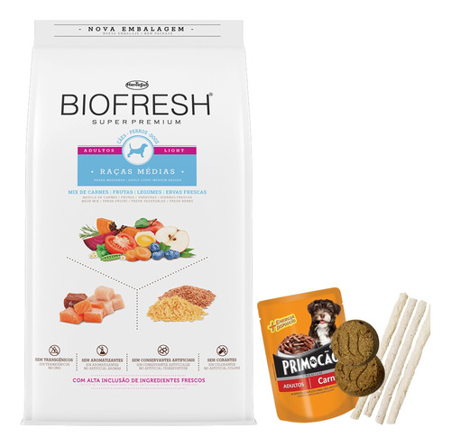 Biofresh Adulto Light Raza Mediana 12 Kg + Regalo + Envío