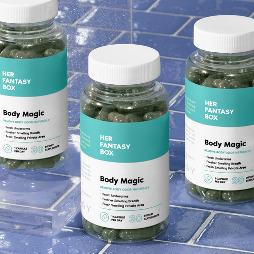 Suplemento Her Fantasy Box Body Magic Chlorophyll 30 Cápsula