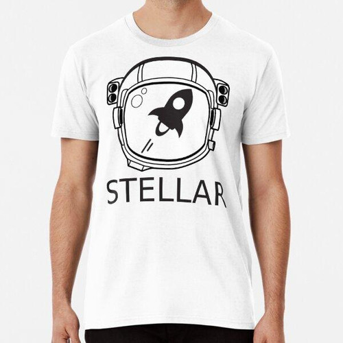 Remera Stellar Lumens Space Helmet Dark Logo Algodon Premium