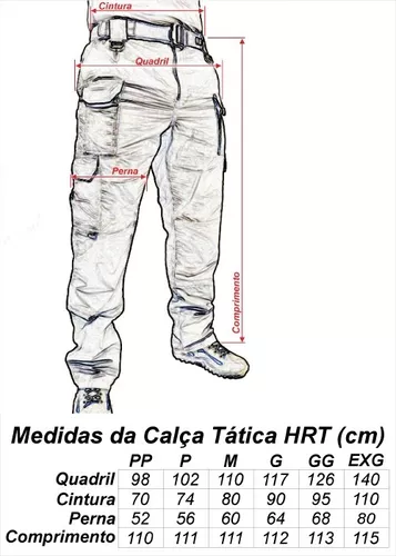 Calça Tática Dacs Hrt Rip Stop Cor Tan Masculino - PraMil Artigos