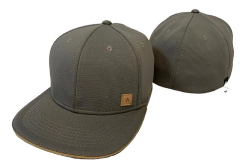 Boné Anth Co. Gorgurão Board Aba Reta Snap Back Cinza 8023-1