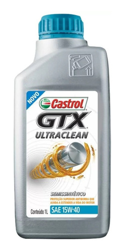 Óleo Castrol 15w40 Gtx Ultraclean Semi Sint Gm Fiat 1 Litro