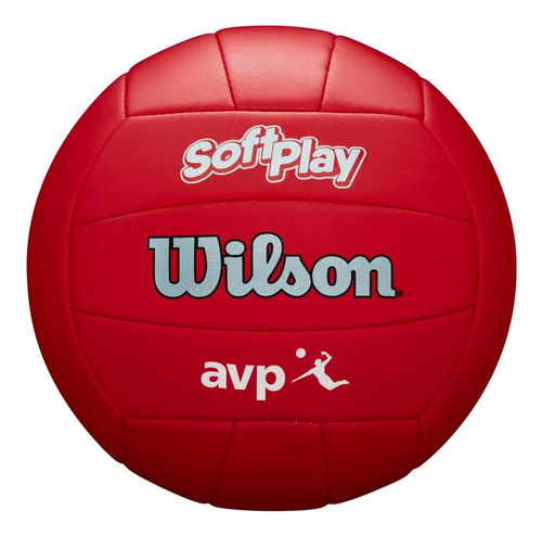 Bola De Volei Wilson Avp Soft Play Vermelha