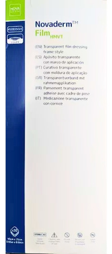 Aposito Transparente Novaderm Film 10x25 Caja X 30 U