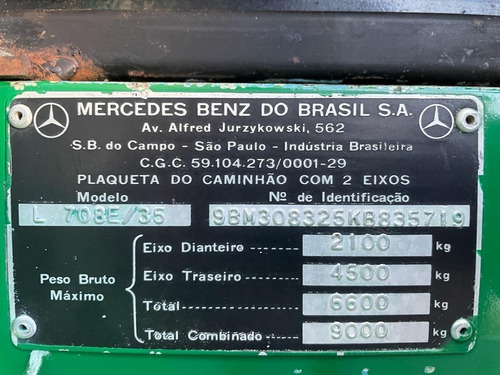 Imagem 3 de 8 de Caminhão Tanque - Mb 708e