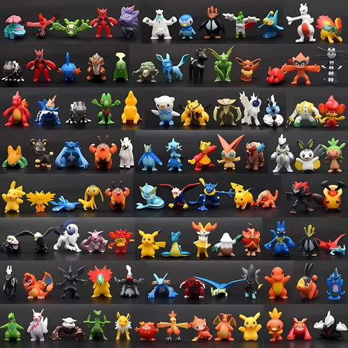 Bonecos Pokémon Pichu, Weavile, Machop 3424 - Sunny