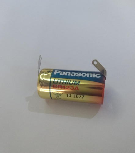 Bateria Panasonic Cr123a 3v C/terminal P/solda