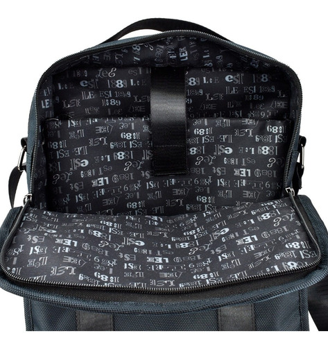 Crossbody De Caballero Grande, Marca Lee En Color Azul