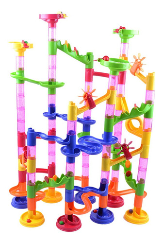 Marble Run 75 Tubos Y Pista 30 Canicas Ball Creative