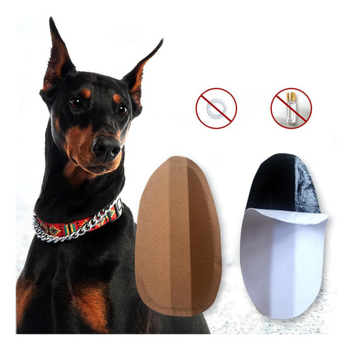 2 Adesivos De Suporte Para Orelhas De Cachorro, Doberman