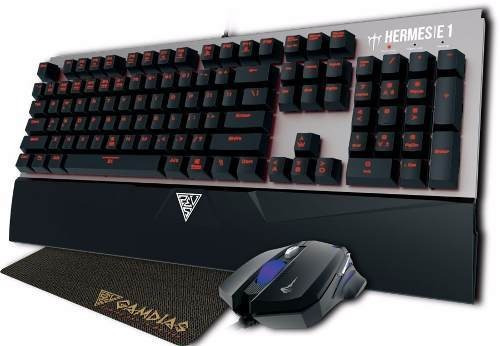 Kit de teclado e mouse gamer Gamdias Hermes E1