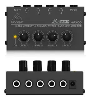 Behringer Ha400 Amplificador Distribuidor Para 4 Auriculares