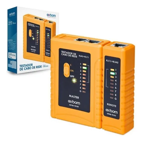 comprar Testador De Cabo De Rede Rj45 Cat6e Cat5 Rj11 Lan Telefonia