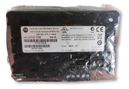 Ihm C300 Allen Bradley Cat: 2711c-t3m Ser B Nova