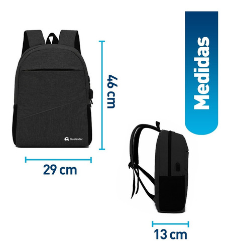 5 Sets Mochila Para Laptop Con Mochila Cruzada Y Lapicera