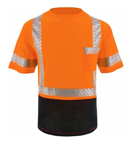 Lovposnty Camisa Seguridad Ansi Clase 3 Hi Vis Tira Parte -