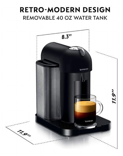 Cafetera Nespresso Color Negra Mate