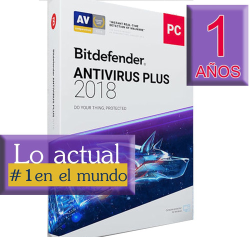 Licencia Bitdefender Antivirus Plus 2018 3 Pc 1 Año