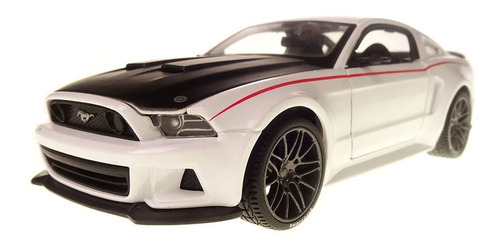 Miniatura Ford Mustang Street Racer 2014 Branco Maisto 1/24