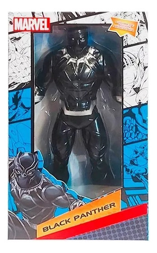 Figura Accion Articulada En Caja Black Panther Marvel 23cm