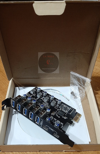 Tarjeta De Expansión Pci-e A Usb 3.0 De 7 Puertos