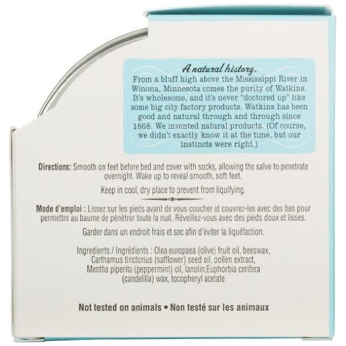 J. R. Watkins Pie Natural Reparación Salve, Menta, 2,1 Onza