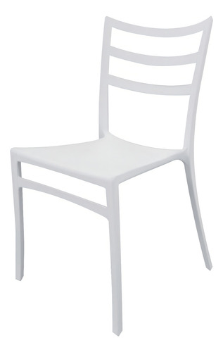 Silla Polipropileno Para Exterior - Desillas Color Blanco Tolón