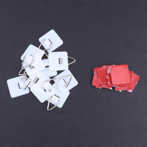 Juego De Ganchos Para Platos Invisibles Cuadrados Pequeños