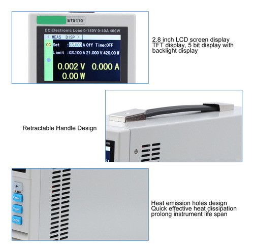 Carga Electrónica Dc Et5410a+ 400w 0 040a Programable