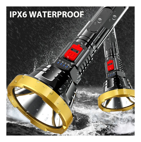 1pc Linterna De Mano,usb Recargable,lanterns