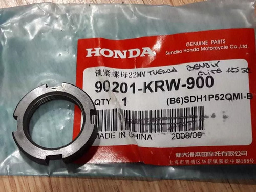 Tuerca Bendix Honda Sc 125 Elite Original Genamax