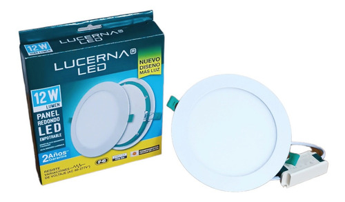 Lampara Led 12w Redonda Para Embutir Linea Clasica Lucerna