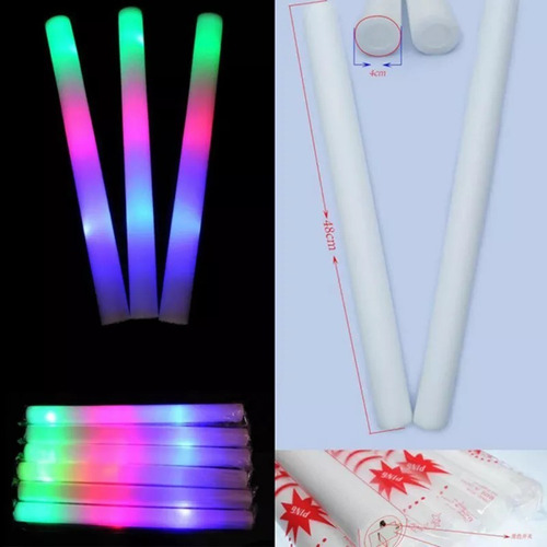 Barra Luminosa De Espuma Con Luz Led De 48 Cm Con Pilas