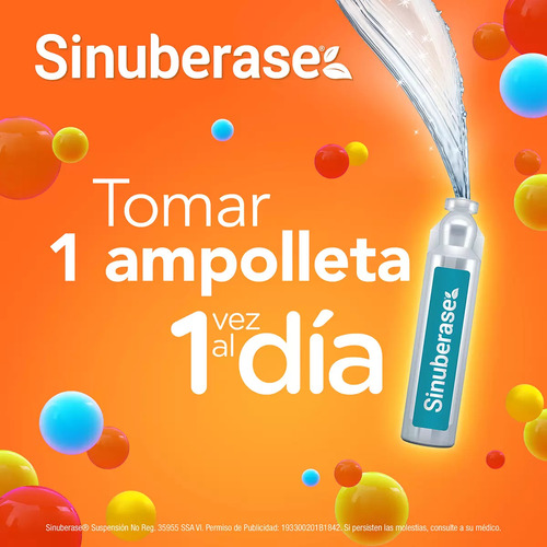 Sinuberase 4 Billones 5ml Caja Con 20 Ampolletas