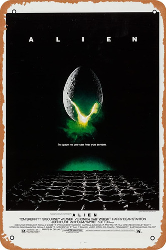 Cheogket Alien (1979) Póster De Película, Cartel De Estaño, 