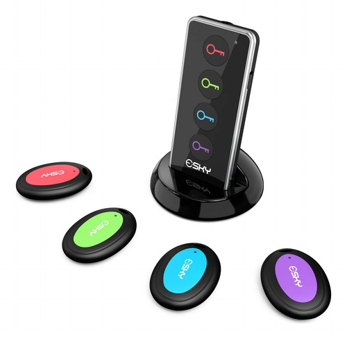 Localizador Inalámbrico De Llaves Soporte Negro S 1 Transmis Color
