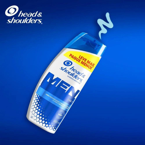 Kit C/ 6 Shampoo Men 3 Em 1 Anticaspa 650 Ml Head &