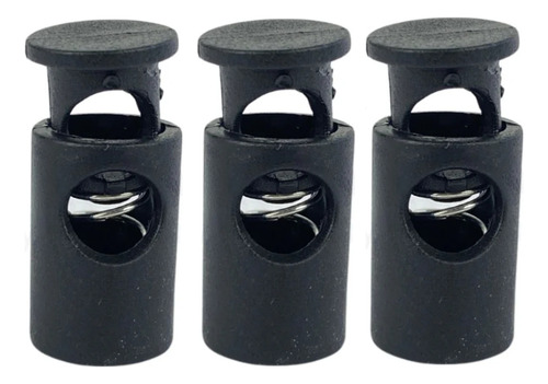 Ahorcadores Cilíndricos De Plástico Negro Blanco 100 Piezas