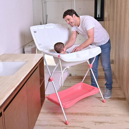 Bañera Prinsel Milán Triángulos Color Rosa