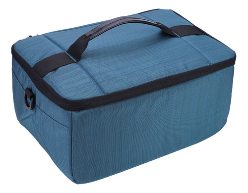 Bolsa Para Lentes Blue Partition, Plegable, Con Asa De Inser