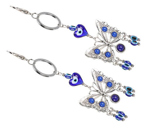 Llavero Blue Eye Key, 2 Unidades, Equipaje Esmaltado En Alea