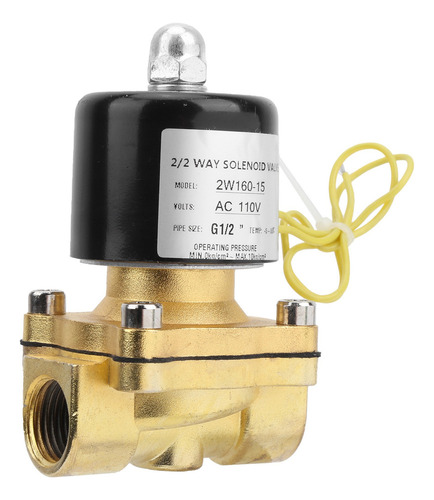 Solenoide Normalmente Cerrado Ac110v Válvula Eléctrica De La