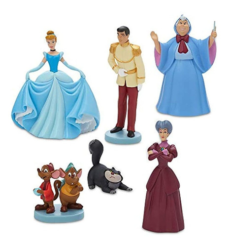 Set De Juguetes De La Cenicienta/6 Piezas. Marca Disney