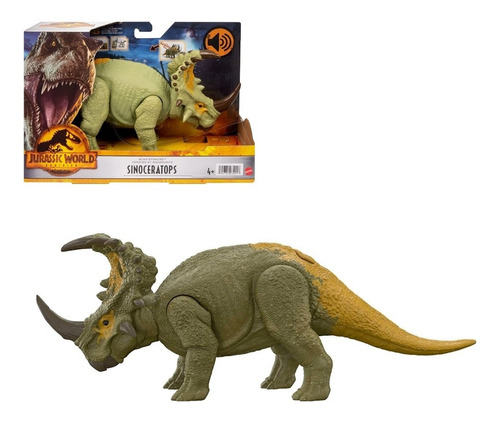 Jurassic World Sinoceratops Ruge  Y Ataca Mattel Con Sonidos