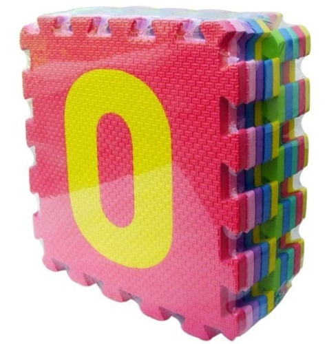 Imagen 5 de 5 de Piso Foami De Numeros (0-9) 10 Piezas 30x30cm C/u Total 1 M²