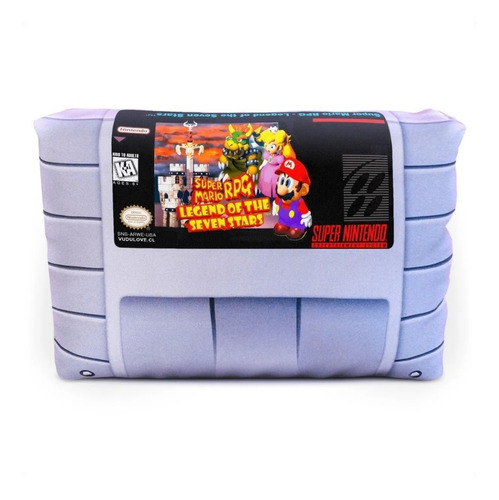 Imagen 1 de 4 de Cojín Super Nintendo Super Mario Rpg 30x20cm Vudú Love