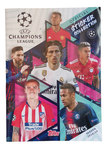 Álbum Uefa Champions League 2018/2019 Completo, Pegado Topps