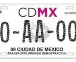 Placas Para Taxi Cdmx 