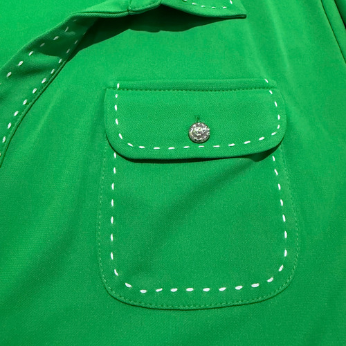 Vestido Karl Verde Con Bolsas Xl