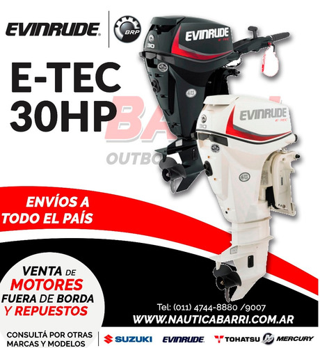 Motor Fuera De Borda Evinrude E-tec 30 Hp 2 Tiempos